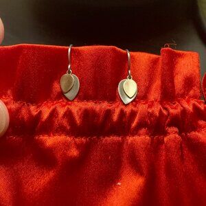 Me & Ro Sterling Silver & 10K Gold Small Double Lotus Petal Earrings